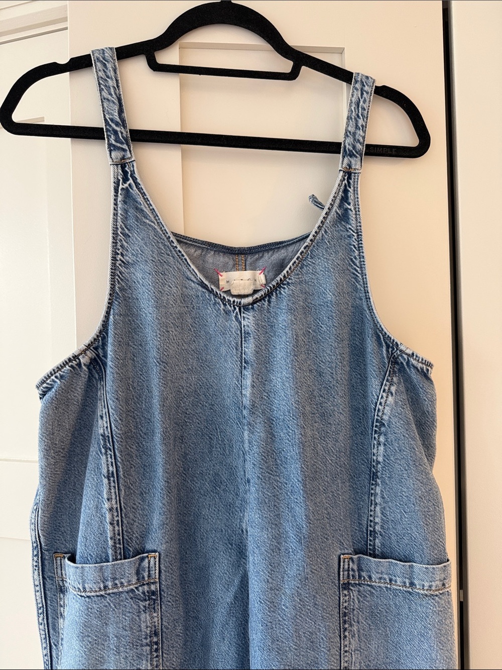Hatch Light Blue Denim Jumpsuit - Picture 2 of 3